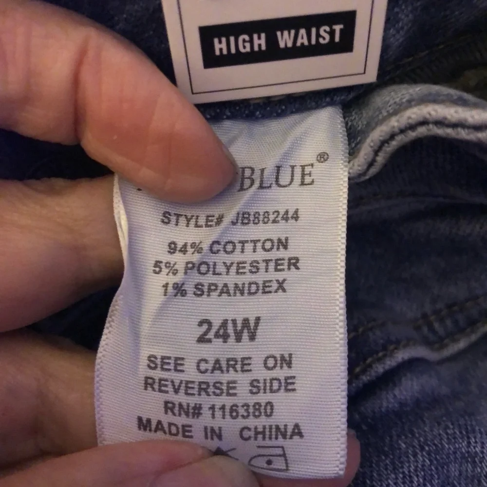 NWT JUDY BLUE Front Yoke Skinny high Rise Jeans - Picture 8 of 13